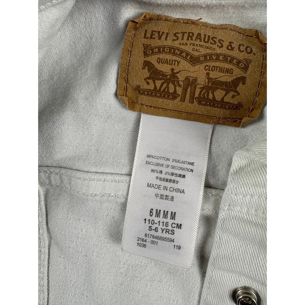 Levi's Baby White Jean Jacket Size 6 Months